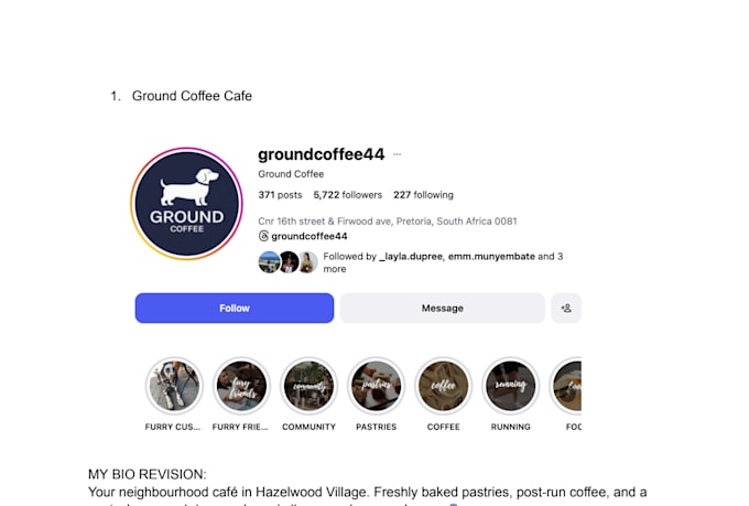 write compelling instagram bios and social media copy